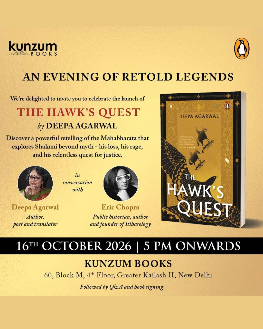 The Hawk’s Quest: An Evening of Retold Legends